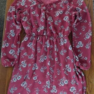 Maurices Floral light red Dress Bohemian- Country -Western medium women’s dress